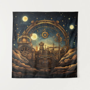 Steampunk hemelse kunst wandtapijt wandkleed