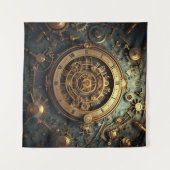 Steampunk hemelse kunst wandtapijt wandkleed (Voorkant (horizontaal))