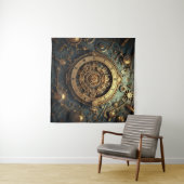 Steampunk hemelse kunst wandtapijt wandkleed (In Situ (horizontaal))
