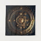 Steampunk hemelse kunst wandtapijt wandkleed (Voorkant (horizontaal))