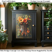 Steampunk Herfst Bloemstuk Baskische DF7L Decoupag Tissuepapier