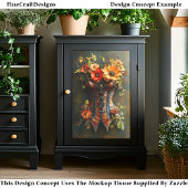 Steampunk Herfst Bloemstuk Baskische DF7RF Decoupa Tissuepapier