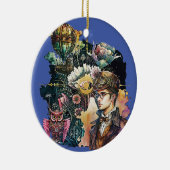 Steampunk Hero - Een collage Keramisch Ornament (Rechts)