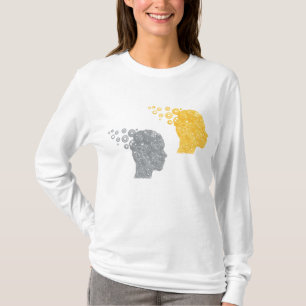 Steampunk Hersenvermogen Tandwiel Hoofden T-shirt