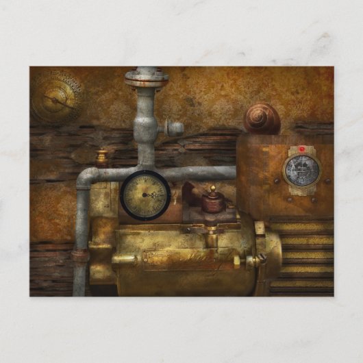 Steampunk - Het apparaat Briefkaart (Voorkant)