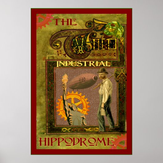 SteamPunk ~ Het industriële hippodrome Poster (Voorkant)