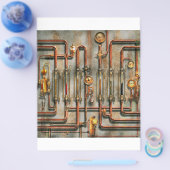 Steampunk - Het smeermiddelspruitstuk Flyer (Enkel)