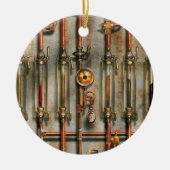 Steampunk - Het smeermiddelspruitstuk Keramisch Ornament (Voorkant)