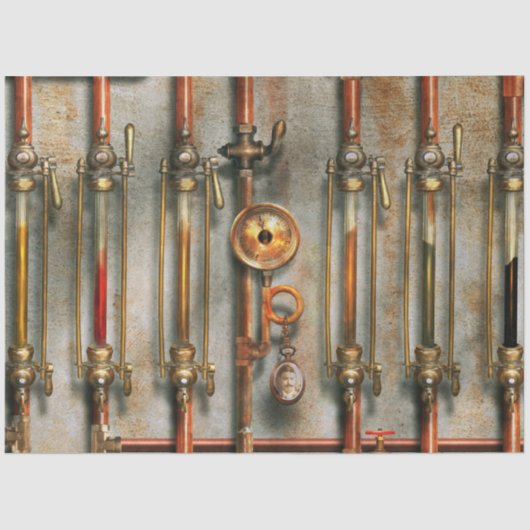 Steampunk - Het smeermiddelspruitstuk Tissuepapier (Voorkant)