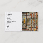 Steampunk - Het smeermiddelspruitstuk Visitekaartje (Voorkant)