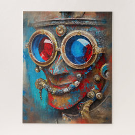 Steampunk Het Tin Man Portret Legpuzzel