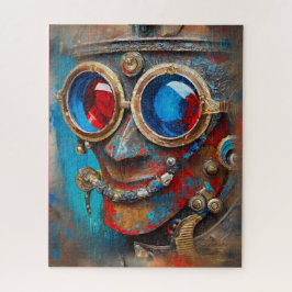 Steampunk Het Tin Man Portret Legpuzzel