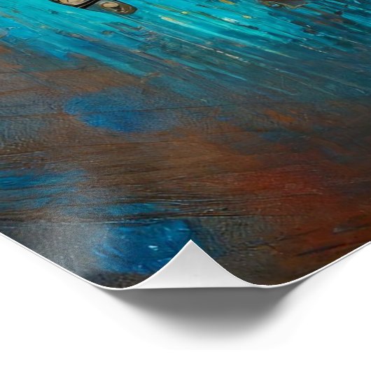 Steampunk Het Tin Man Portret Perfect Poster (Hoek)