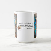 Steampunk Het tinnen Man Portret met Quote Koffiemok (Center)