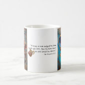 Steampunk Het tinnen Man Portret met Quote Koffiemok (Center)