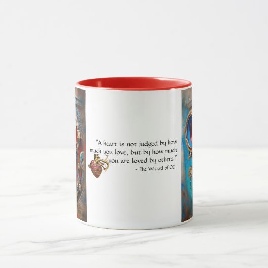 Steampunk Het tinnen Man Portret met Quote Mok (Midden)