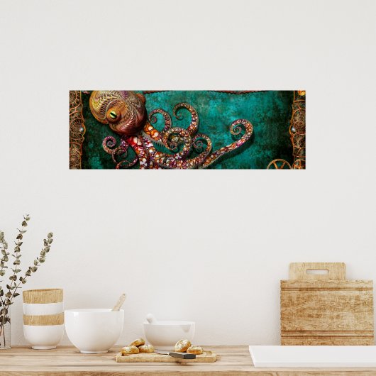 Steampunk - Het verhaal van de Kraken Poster (Keuken)