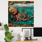 Steampunk - Het verhaal van de Kraken Poster (Thuiskantoor)