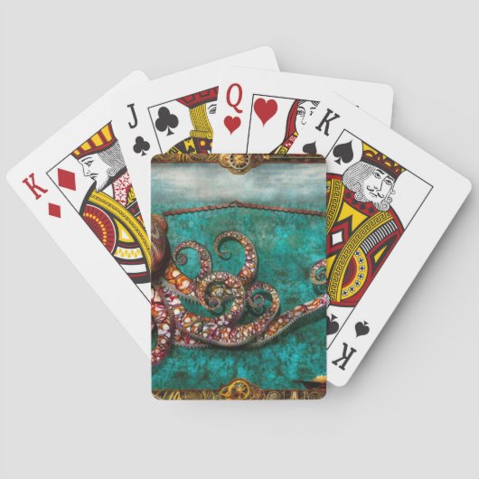 Steampunk - Het verhaal van de Kraken Speelkaarten (Achterkant)