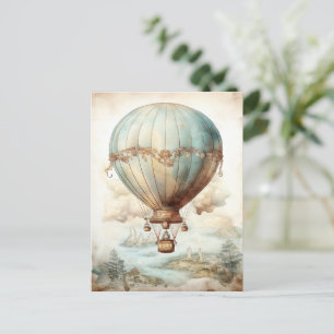 Steampunk Hete Luchtballon (2) Briefkaart