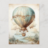 Steampunk Hete Luchtballon (2) Briefkaart (Voorkant)