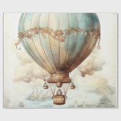 Steampunk Hete Luchtballon (2) Cadeaupapier (Vlak)