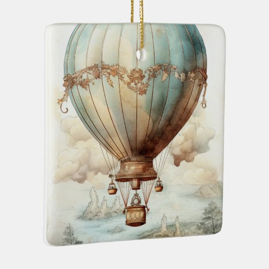  Steampunk Hete Luchtballon (2) Keramisch Ornament (Rechts)