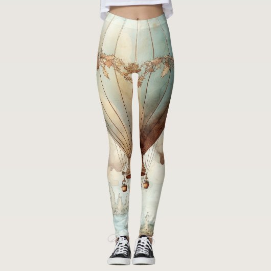  Steampunk Hete Luchtballon (2) Leggings (Voorkant)