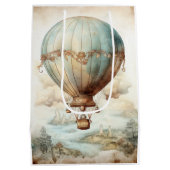 Steampunk Hete Luchtballon (2) Medium Cadeauzakje (Achterkant)