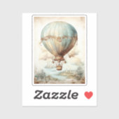Steampunk Hete Luchtballon (2) Sticker (Vel)