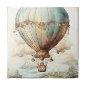Steampunk Hete Luchtballon (2) Tegeltje (Voorkant)