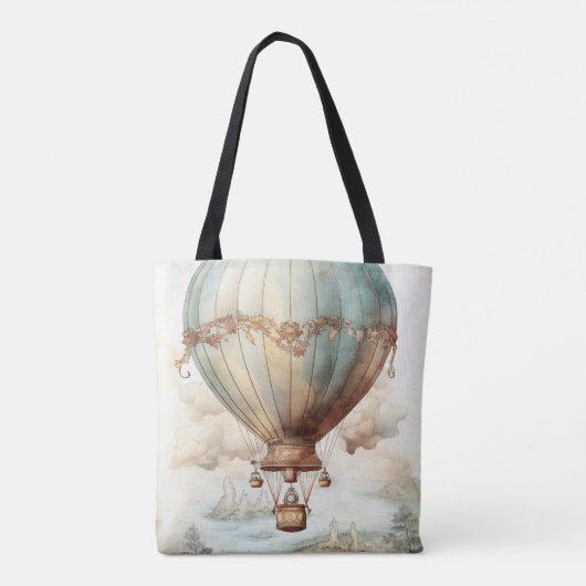  Steampunk Hete Luchtballon (2) Tote Bag (Achterkant)