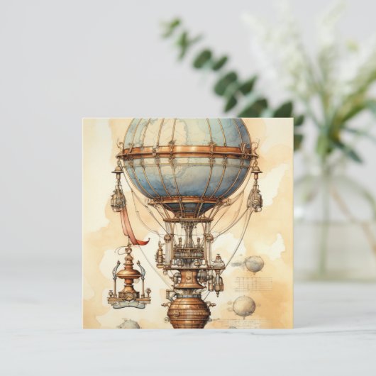  Steampunk Hete Luchtballon (3) (Staand voorkant)