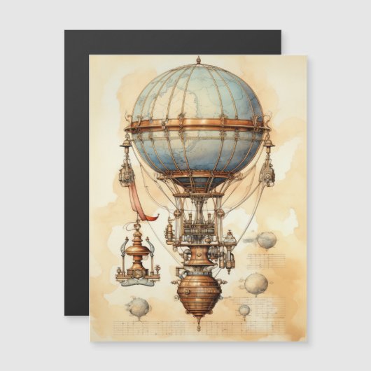  Steampunk Hete Luchtballon (3) (Voorkant / Achterkant)