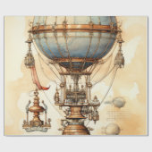 Steampunk Hete Luchtballon (3) Cadeaupapier (Vlak)