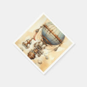  Steampunk Hete Luchtballon (3) Servet (Hoek)