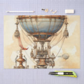  Steampunk Hete Luchtballon (3) Tissuepapier (Craft)