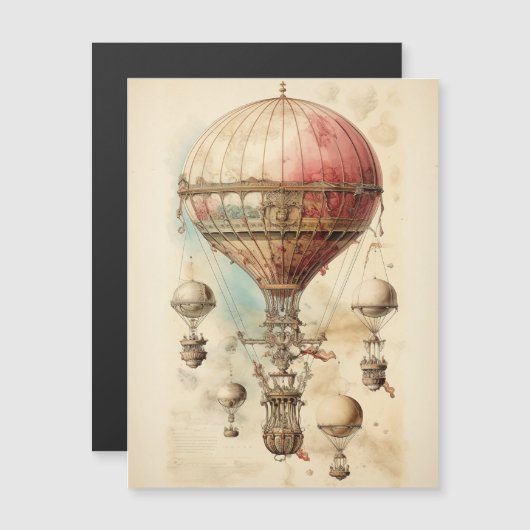 Steampunk Hete Luchtballon (4) (Voorkant / Achterkant)