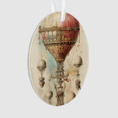 Steampunk Hete Luchtballon (4) Ornament (voorkant)
