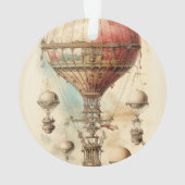 Steampunk Hete Luchtballon (4) Ornament (achterkant)