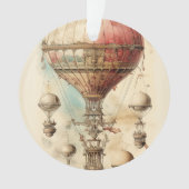 Steampunk Hete Luchtballon (4) Ornament (voorkant)