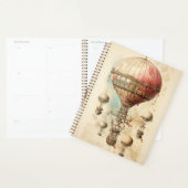 Steampunk Hete Luchtballon (4) Planner (Display)
