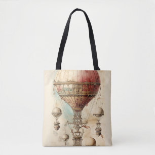 Steampunk Hete Luchtballon (4) Tote Bag