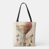Steampunk Hete Luchtballon (4) Tote Bag (Achterkant)