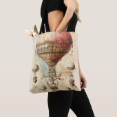 Steampunk Hete Luchtballon (4) Tote Bag (Dichtbij)