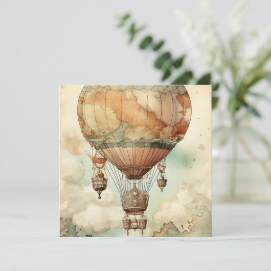 Steampunk Hete Luchtballon (5) (Staand voorkant)
