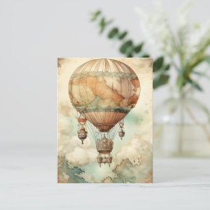 Steampunk Hete Luchtballon (5) Briefkaart