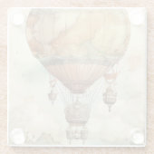  Steampunk Hete Luchtballon (5) Glazen Onderzetter (Achterkant)