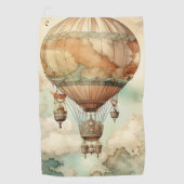  Steampunk Hete Luchtballon (5) Golfhanddoek (Voorkant)