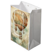  Steampunk Hete Luchtballon (5) Medium Cadeauzakje (Voorkant Gekanteld)